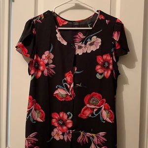 Black floral blouse - a must have